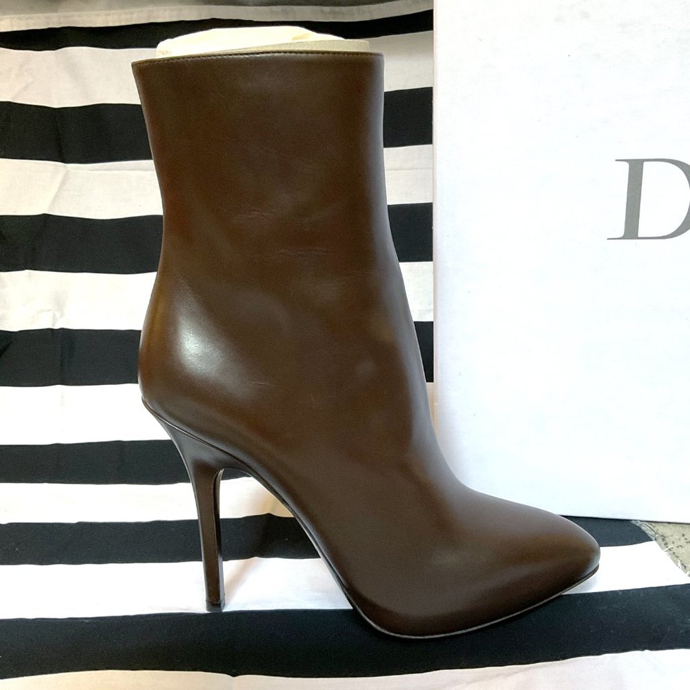 Dior Brown Heeled Boots Size 8 / 38 NIB NWT NBW - Picture 7 of 11